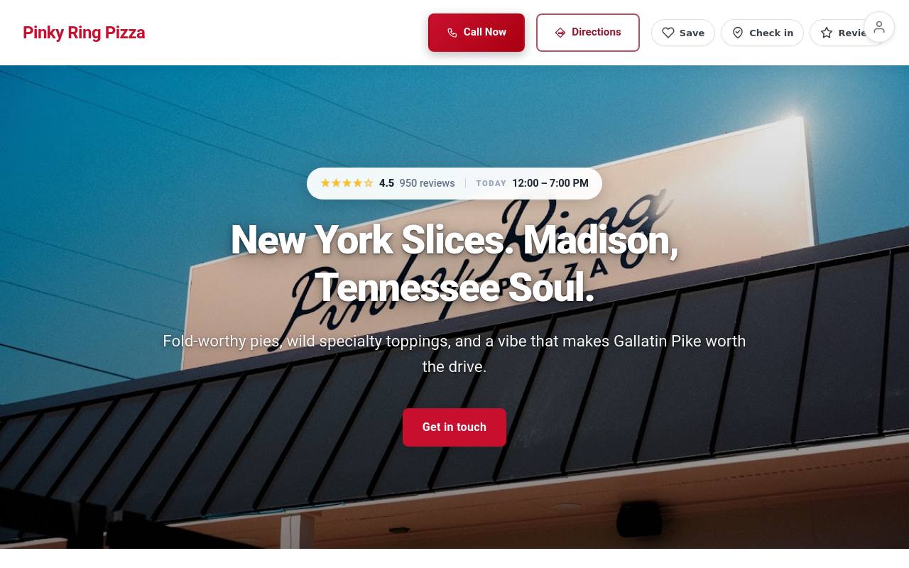 Preview of your live website