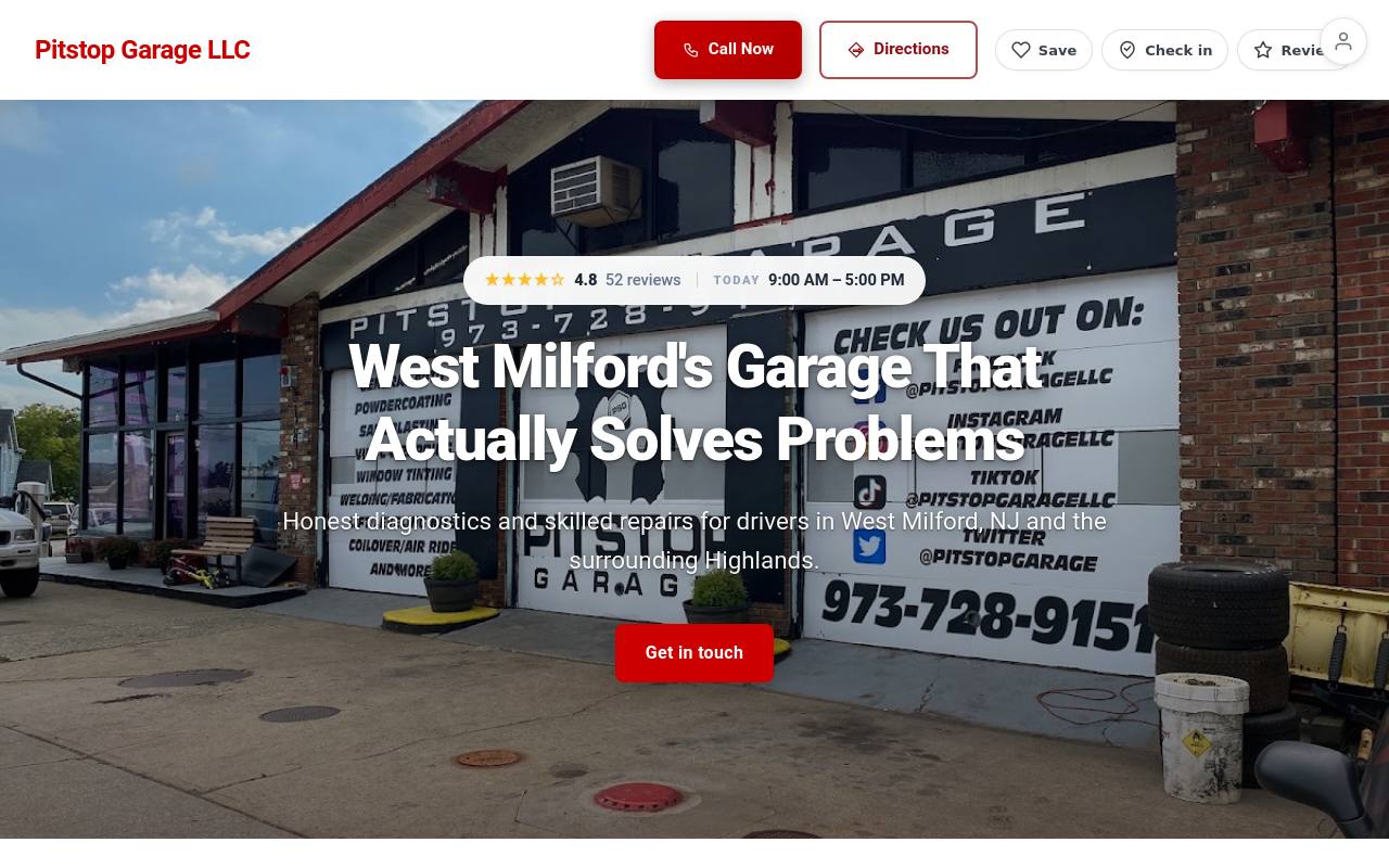 Preview of your live website
