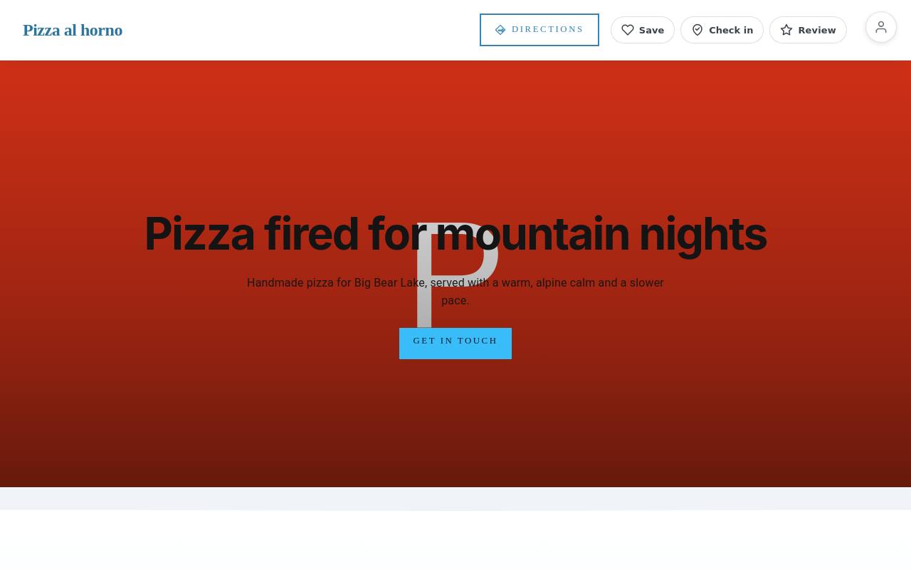 Preview of your live website
