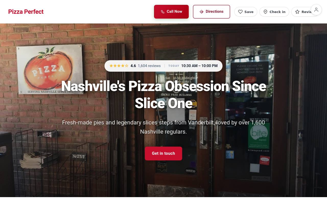 Preview of your live website