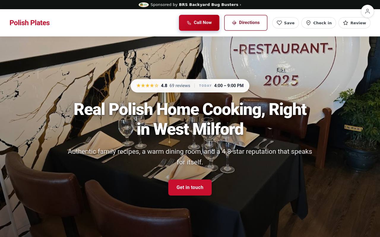 Preview of your live website