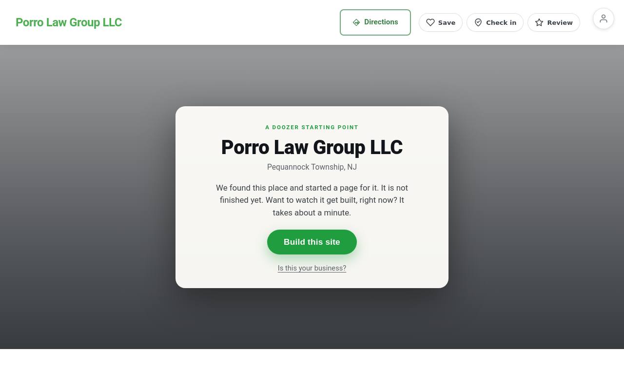 Preview of your live website