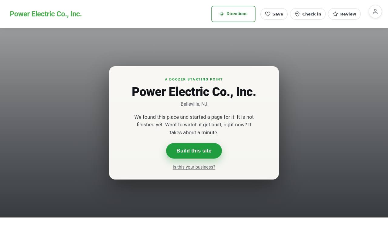 Preview of your live website