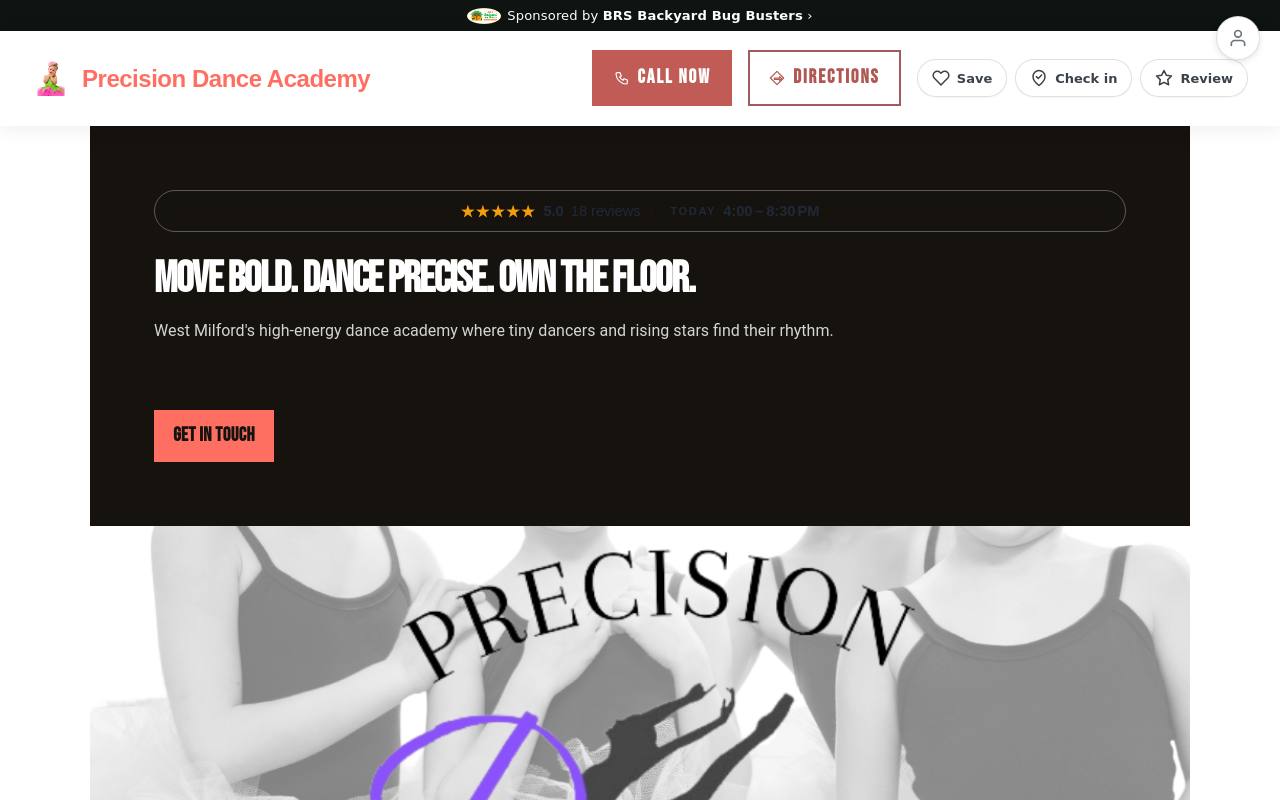 Preview of your live website