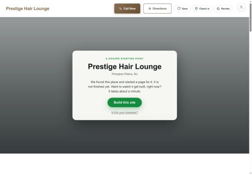 Preview of your live website