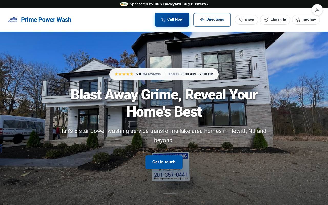 Preview of your live website
