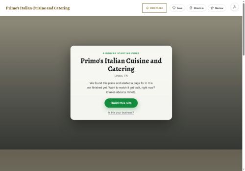 Preview of your live website