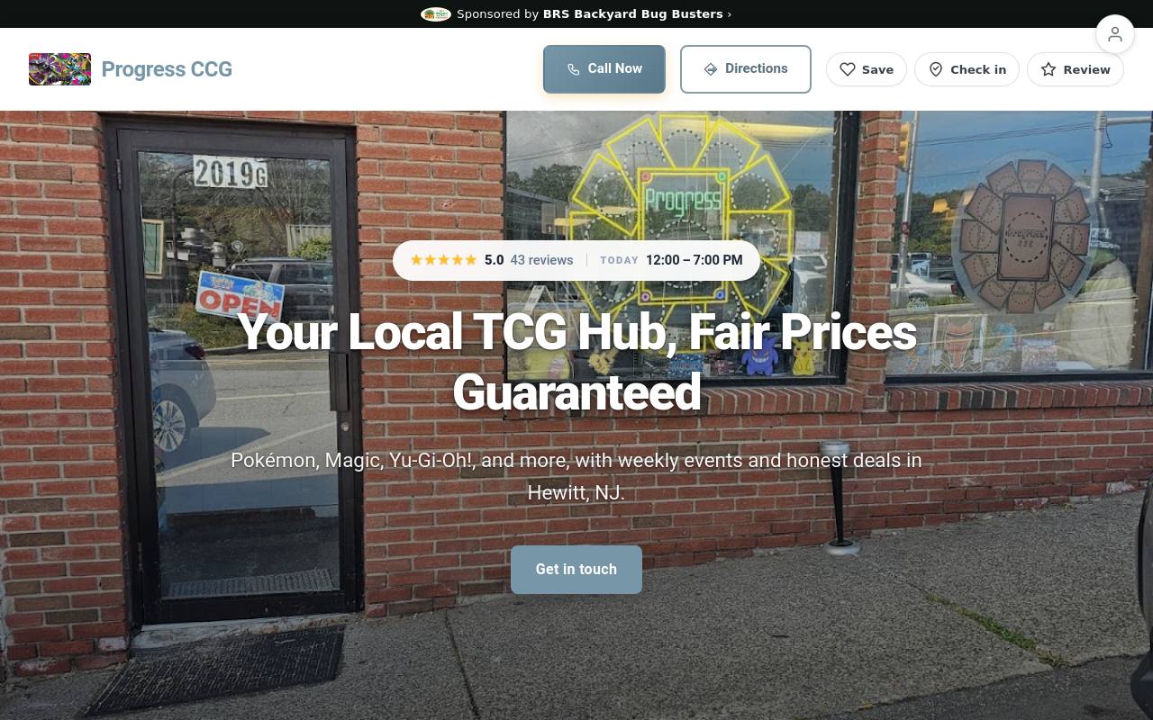 Preview of your live website