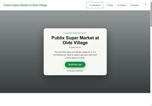 Preview of your live website