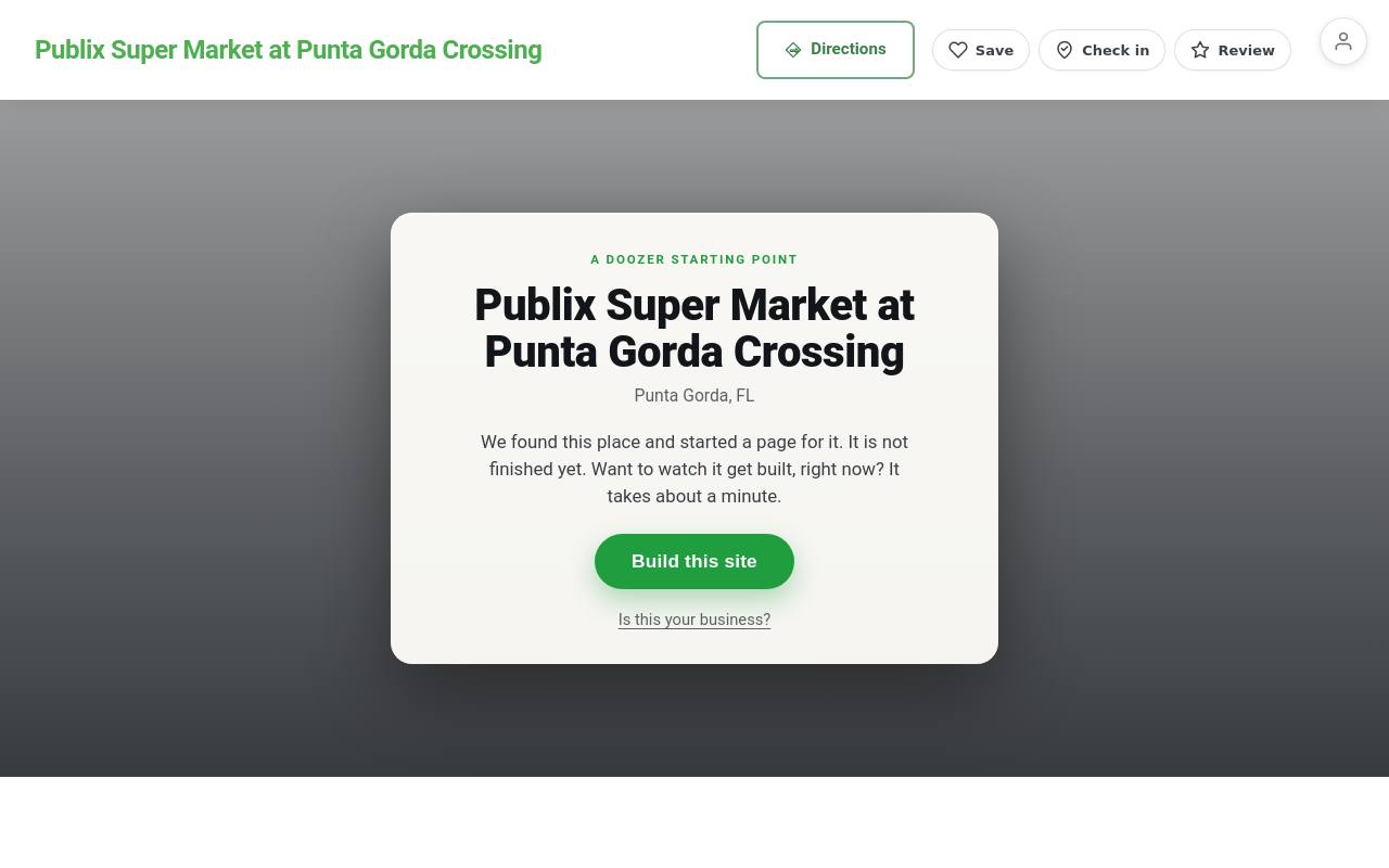 Preview of your live website