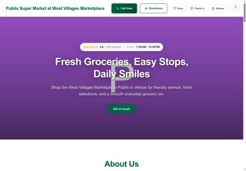 Preview of your live website