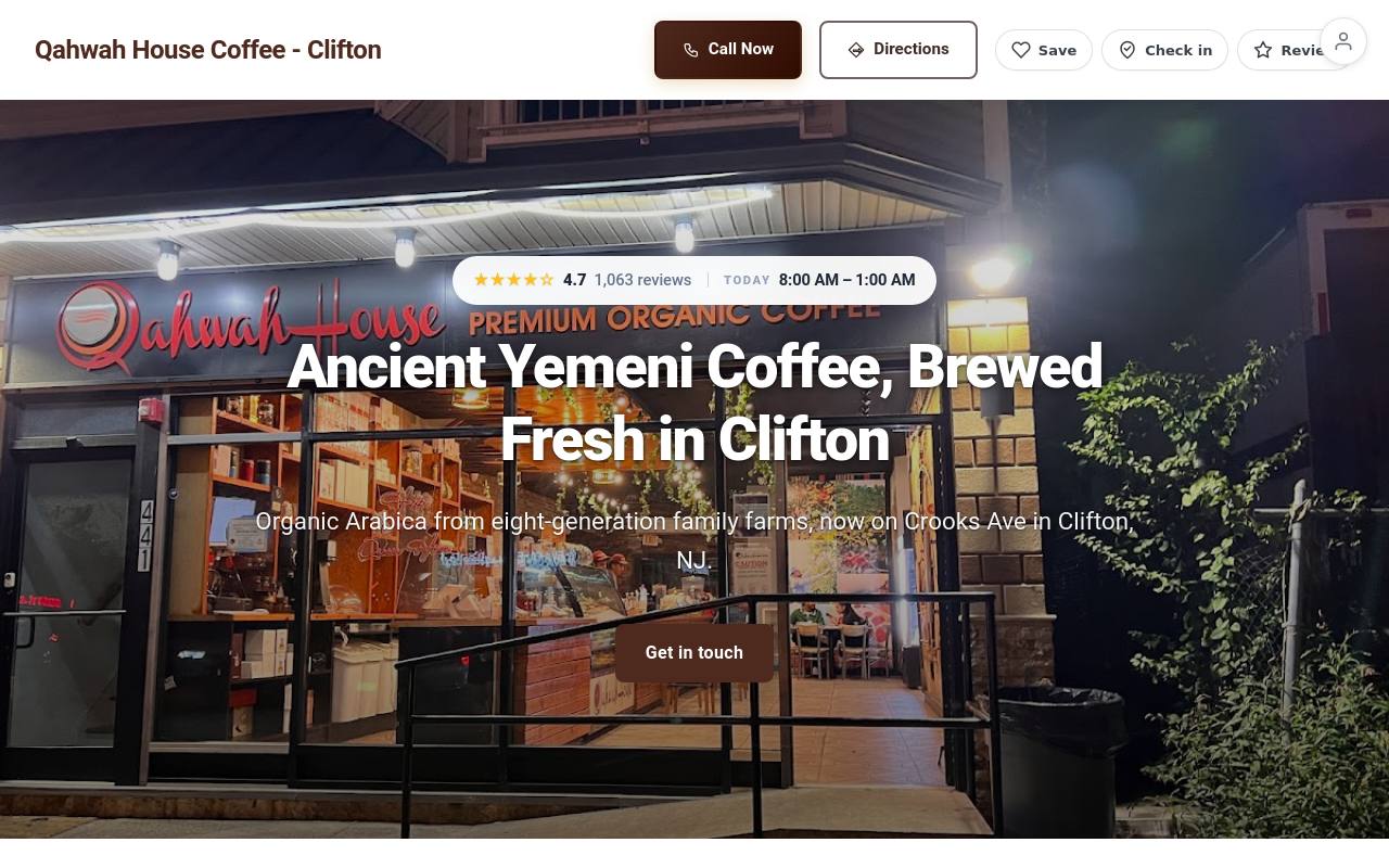 Preview of your live website