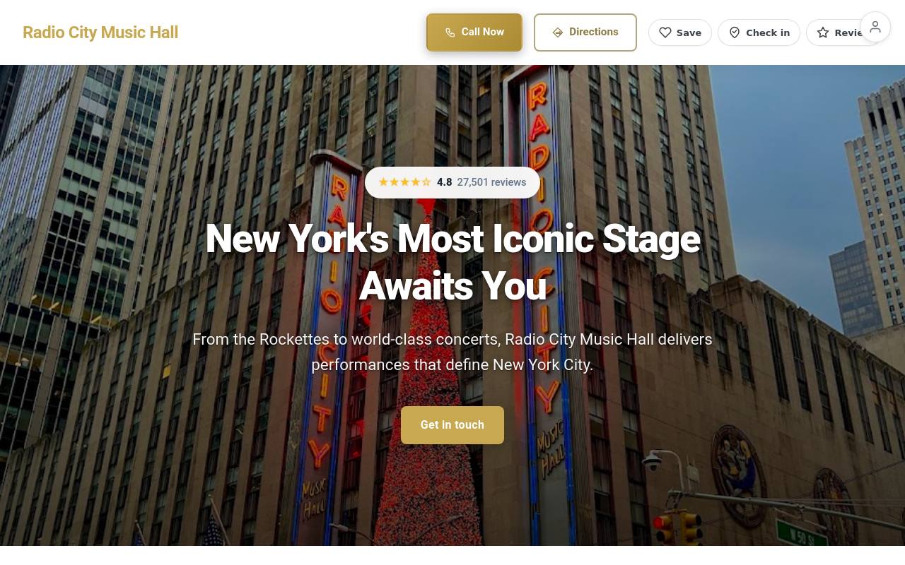 Preview of your live website