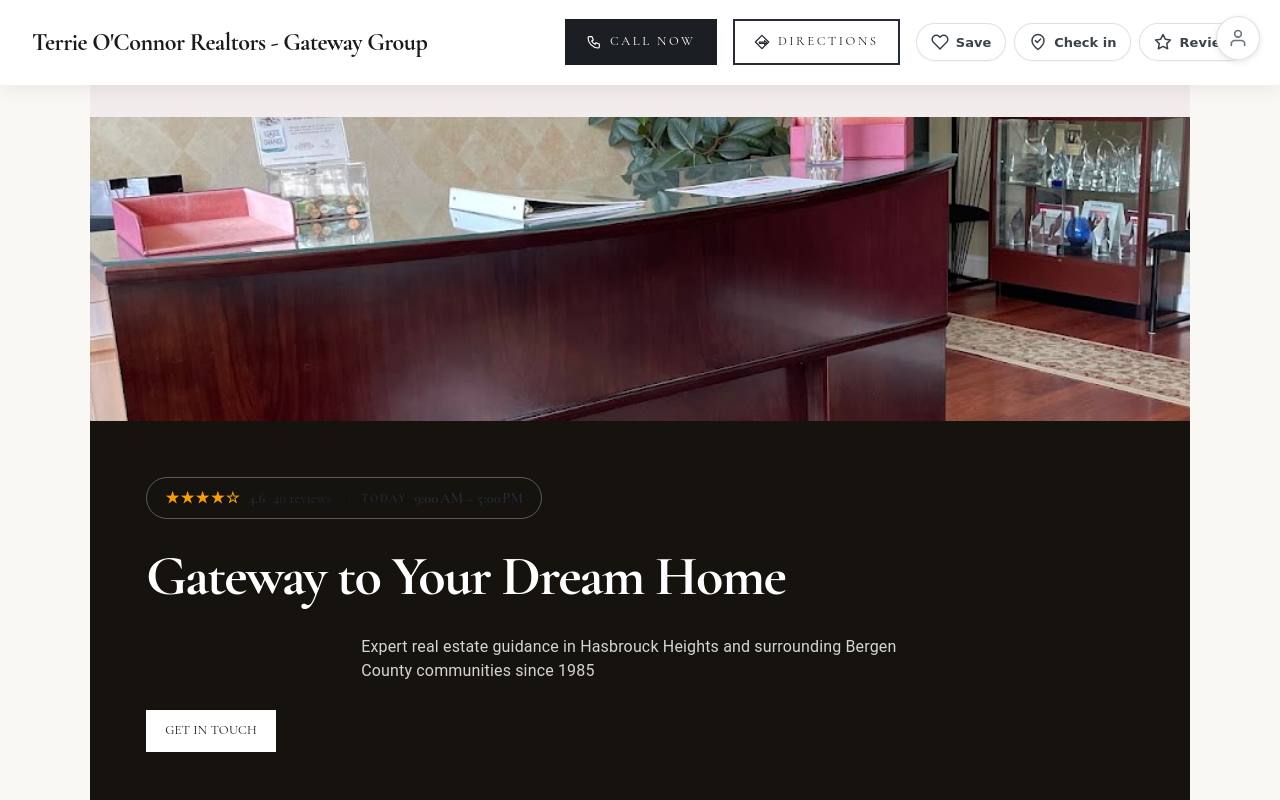 Preview of your live website