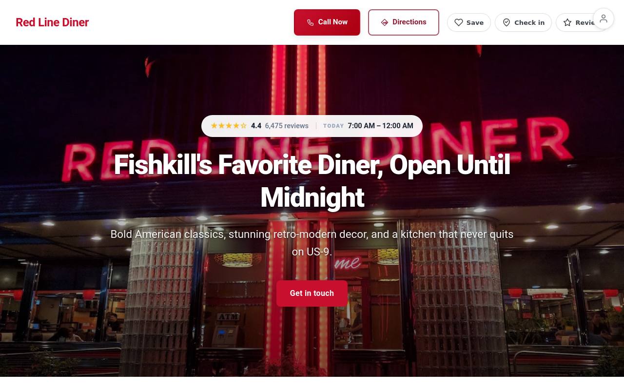 Preview of your live website