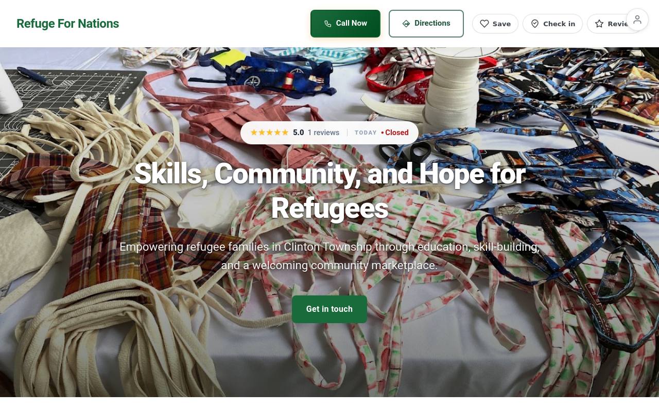 Preview of your live website