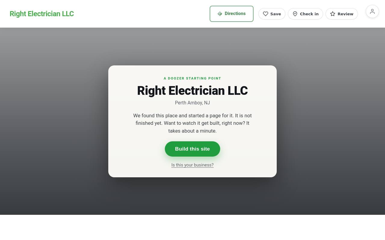 Preview of your live website