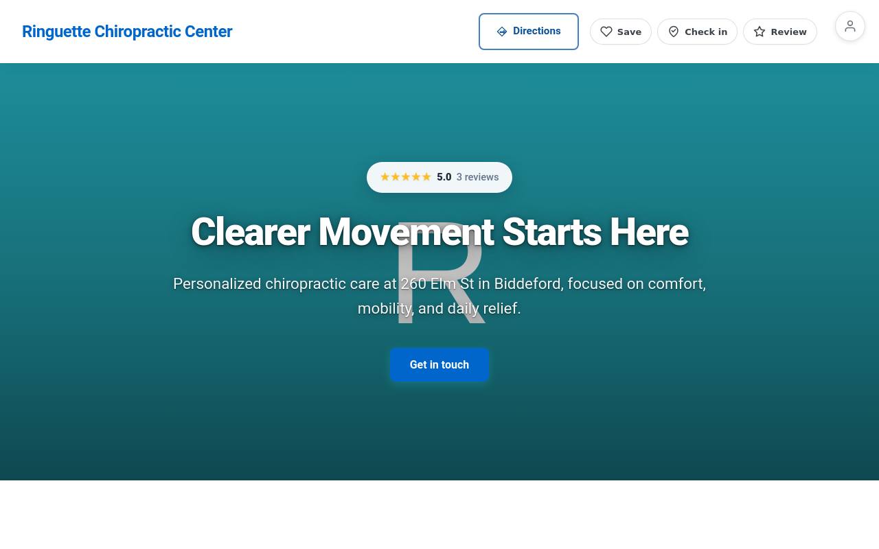 Preview of your live website