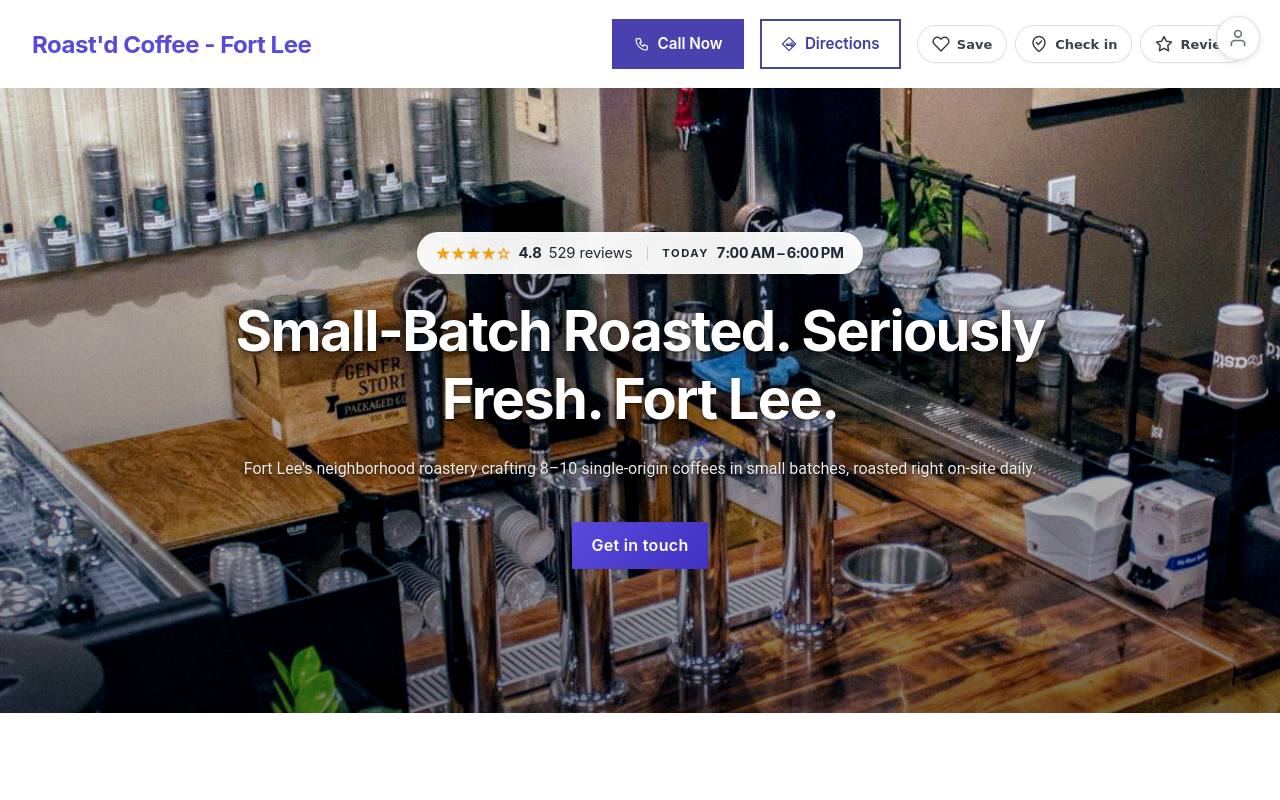 Preview of your live website