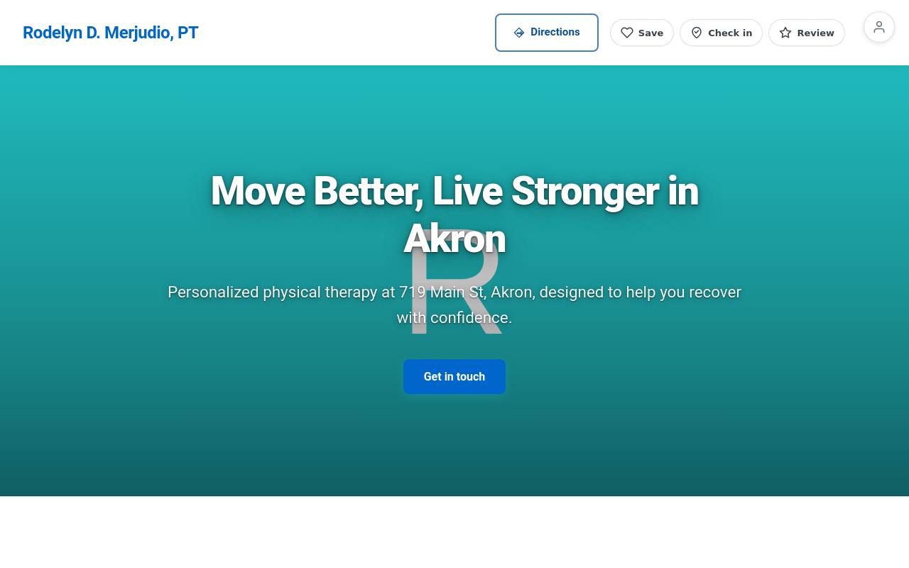 Preview of your live website