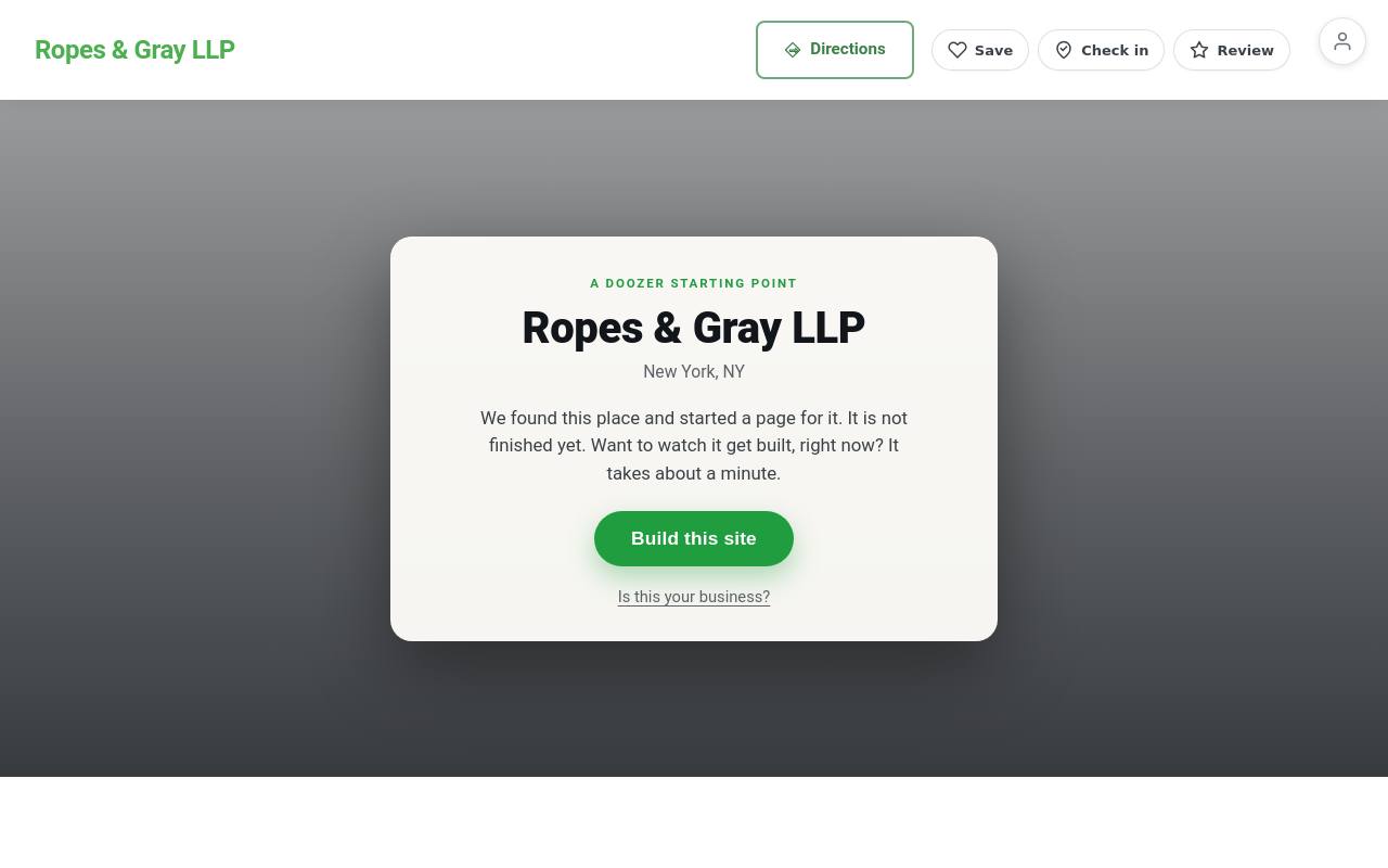 Preview of your live website