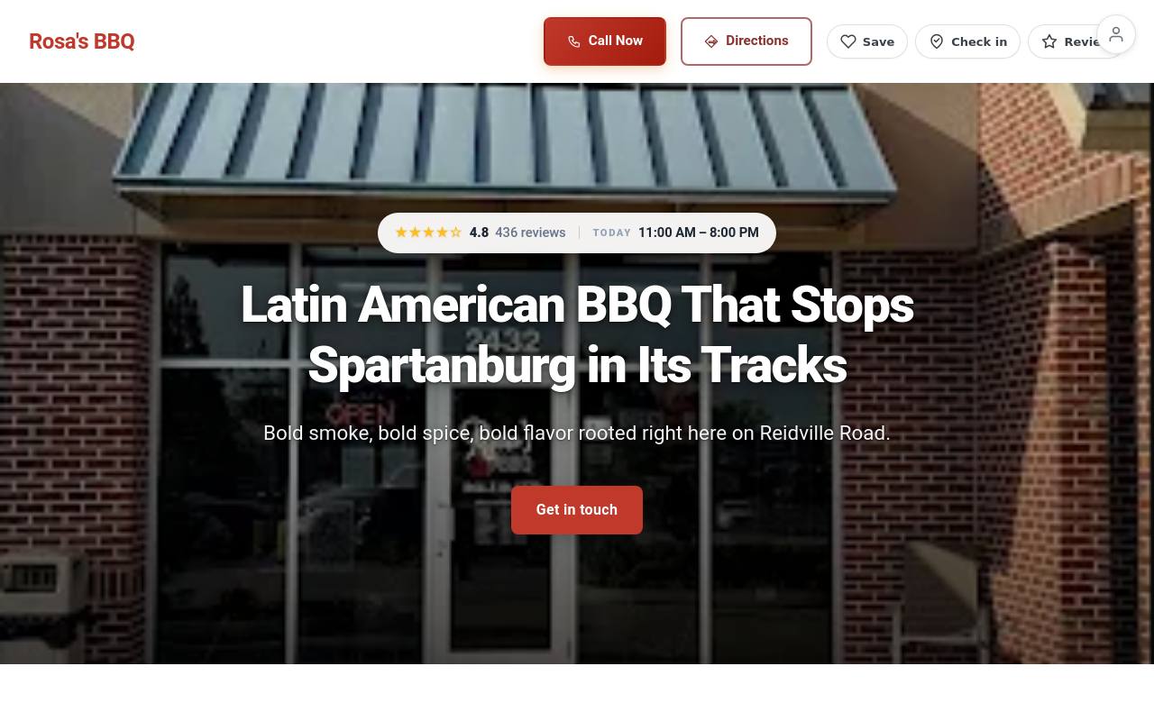 Preview of your live website