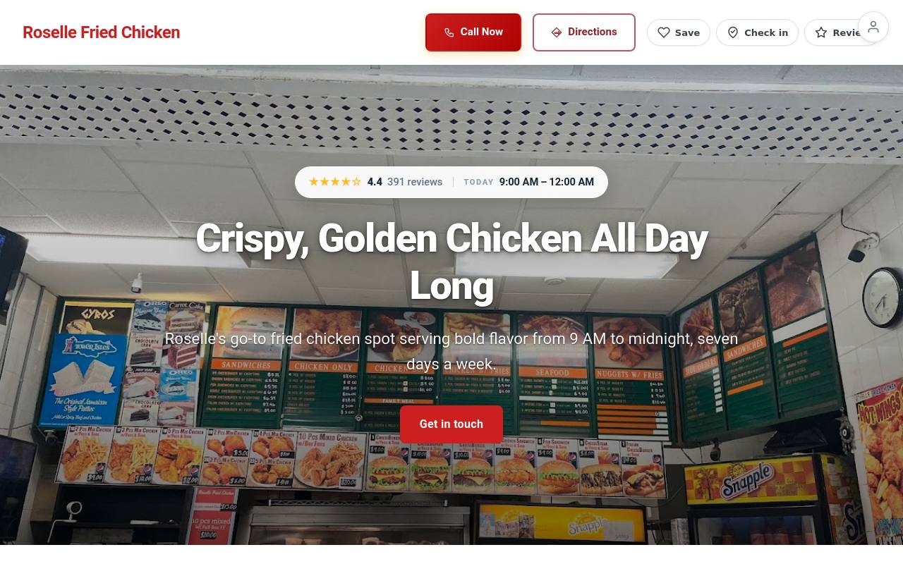Preview of your live website