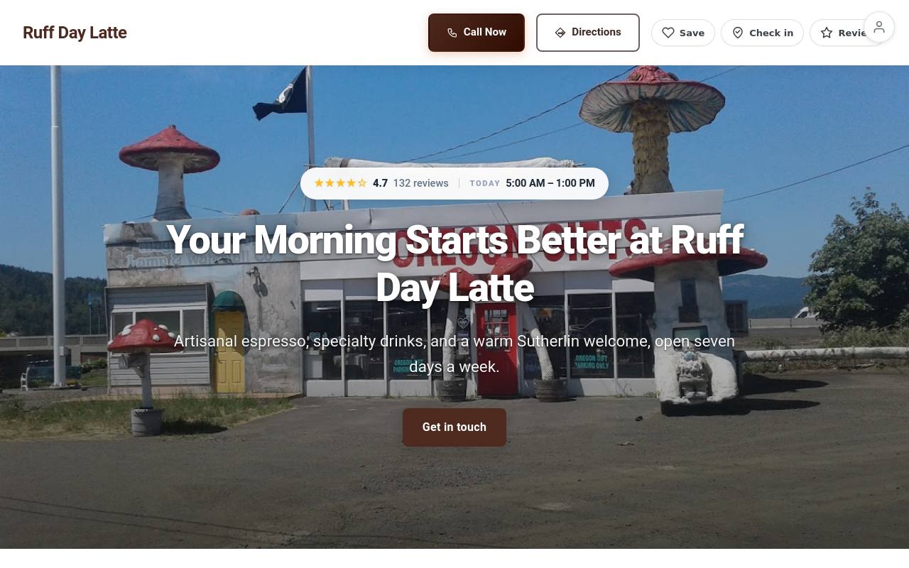 Preview of your live website