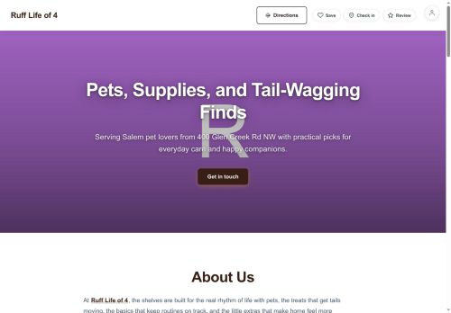 Preview of your live website