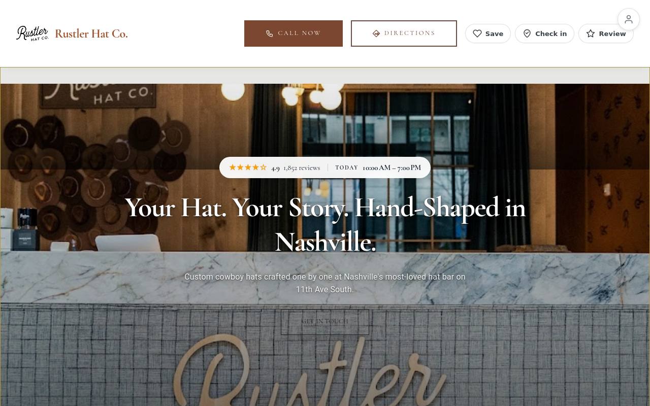 Preview of your live website