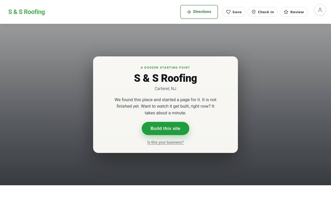 Preview of your live website