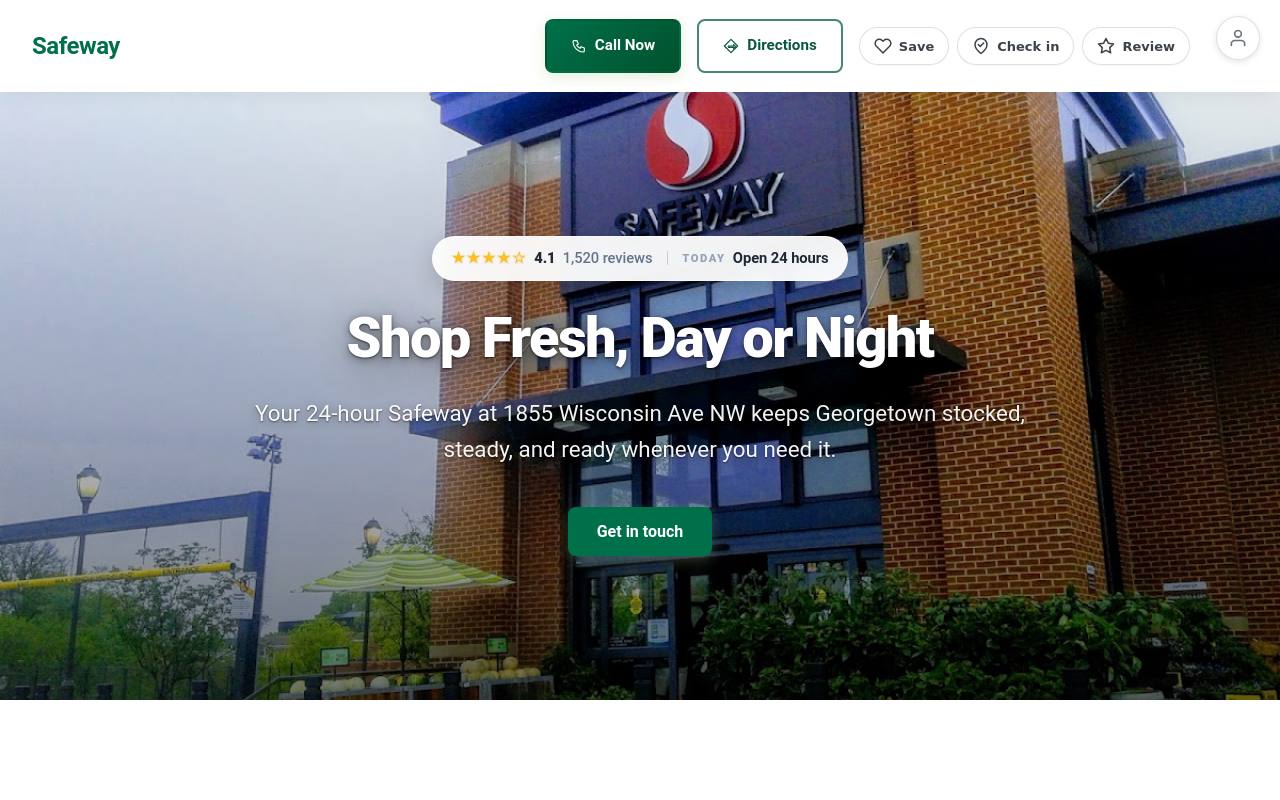 Preview of your live website