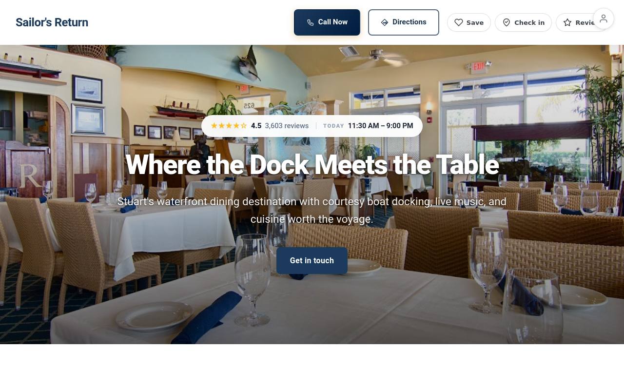 Preview of your live website