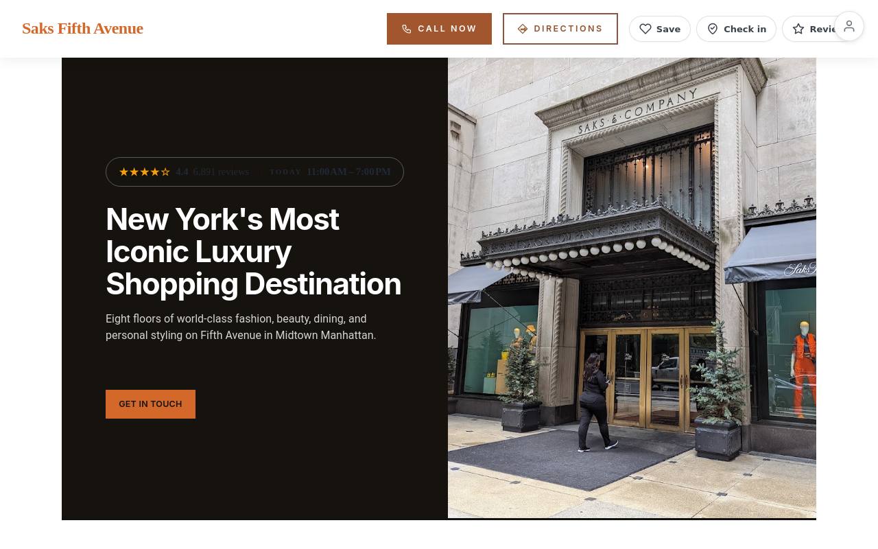 Preview of your live website