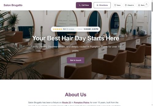 Preview of your live website