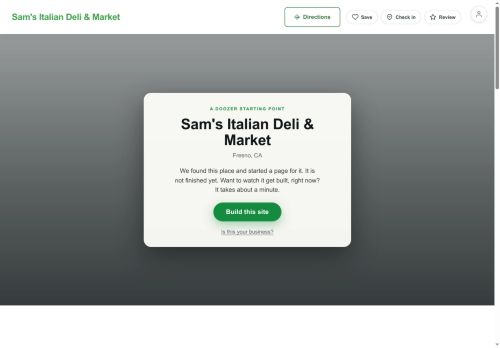 Preview of your live website