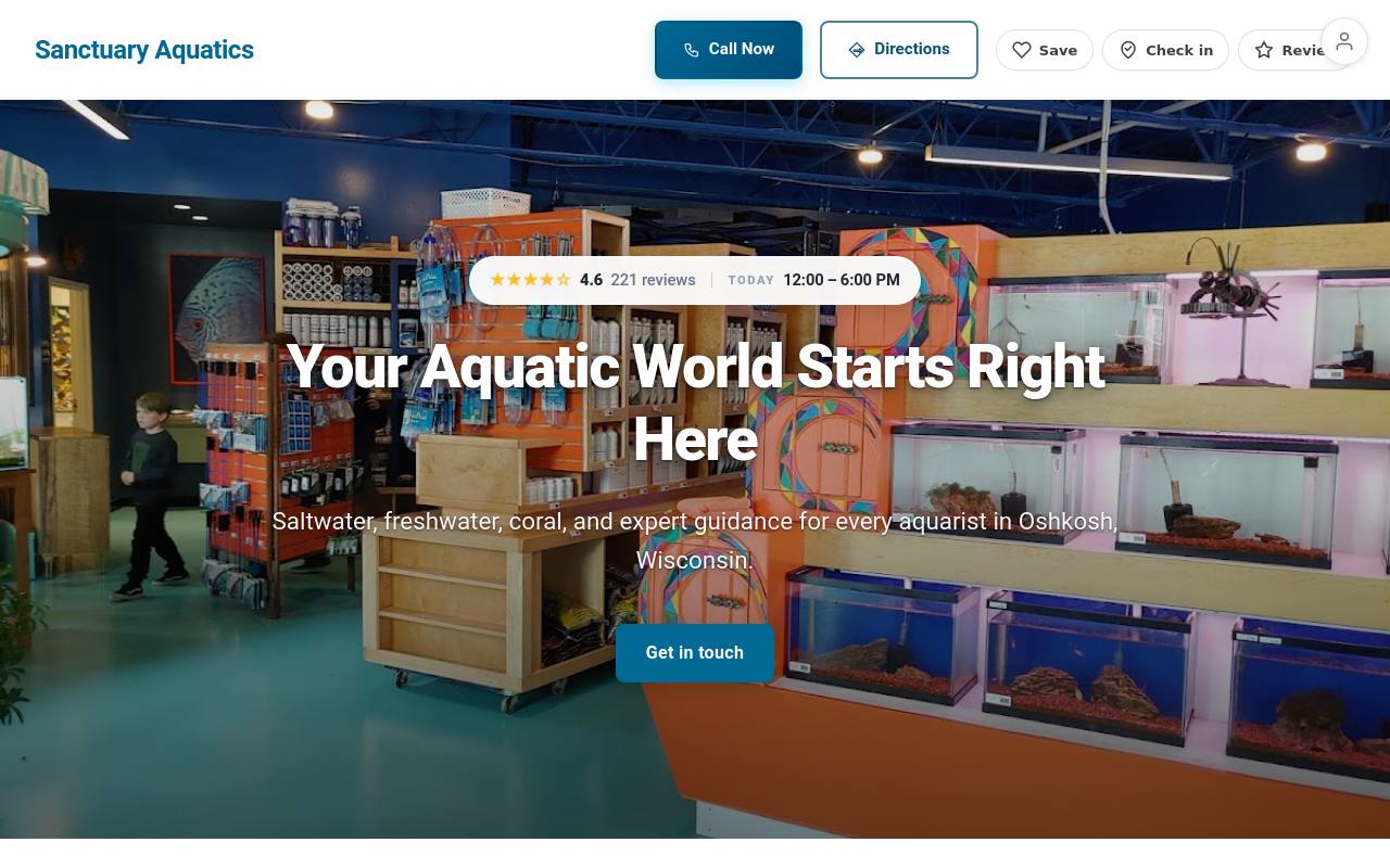 Preview of your live website