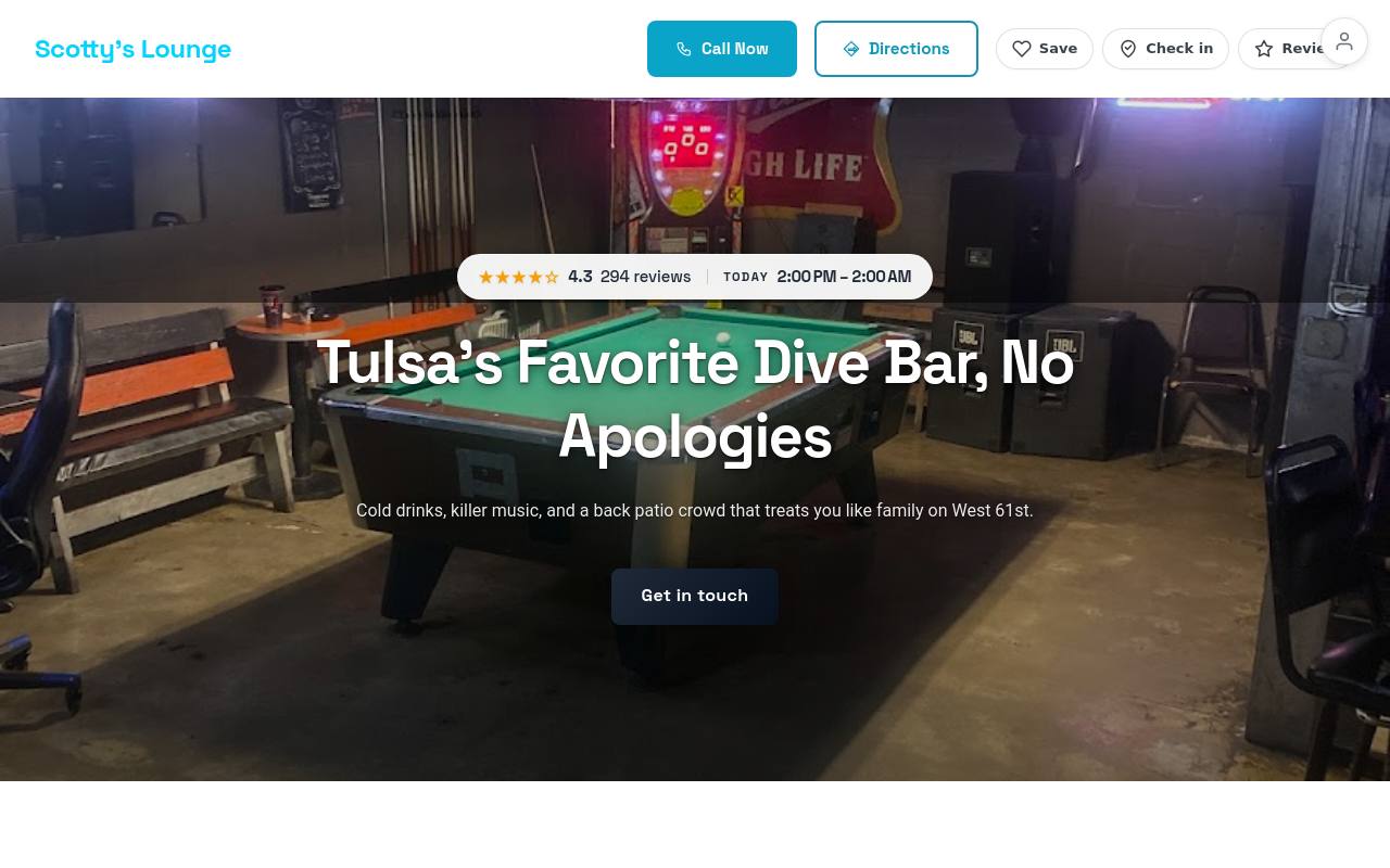 Preview of your live website