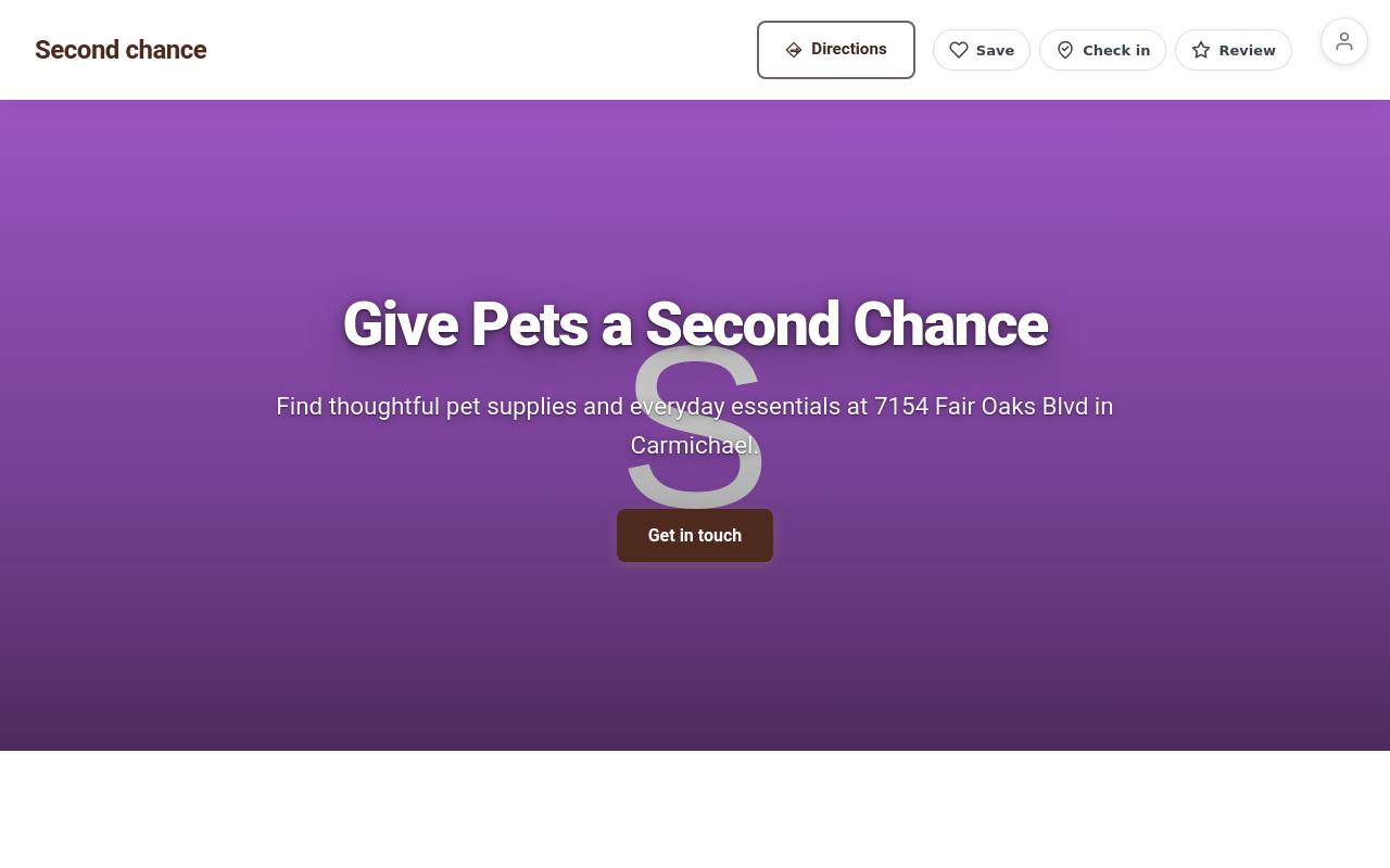 Preview of your live website