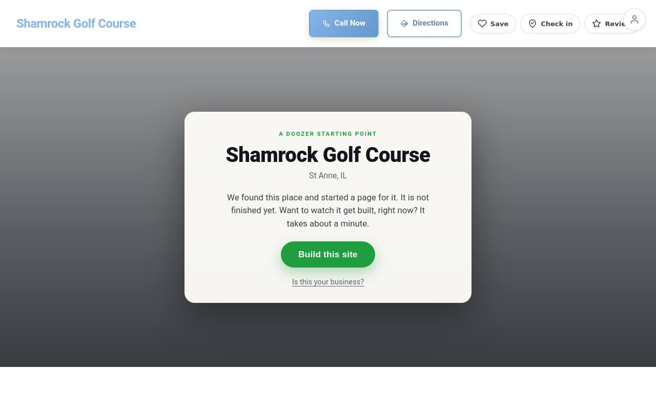 Preview of your live website