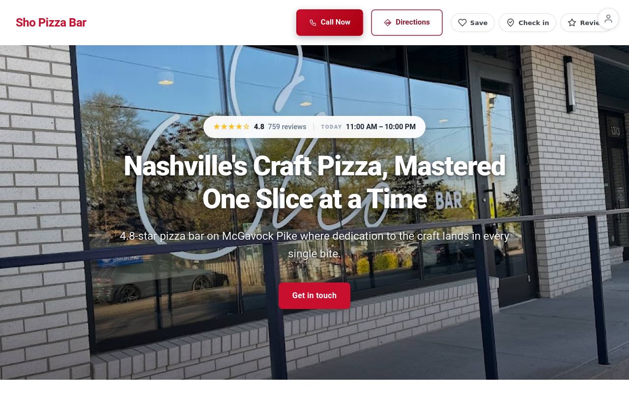 Preview of your live website