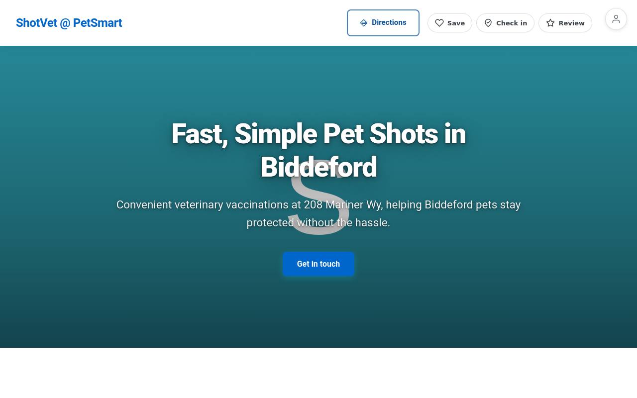 Preview of your live website