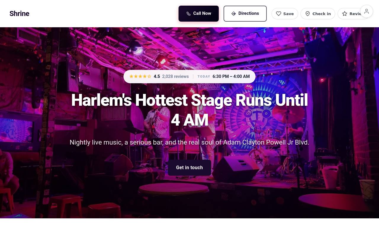 Preview of your live website