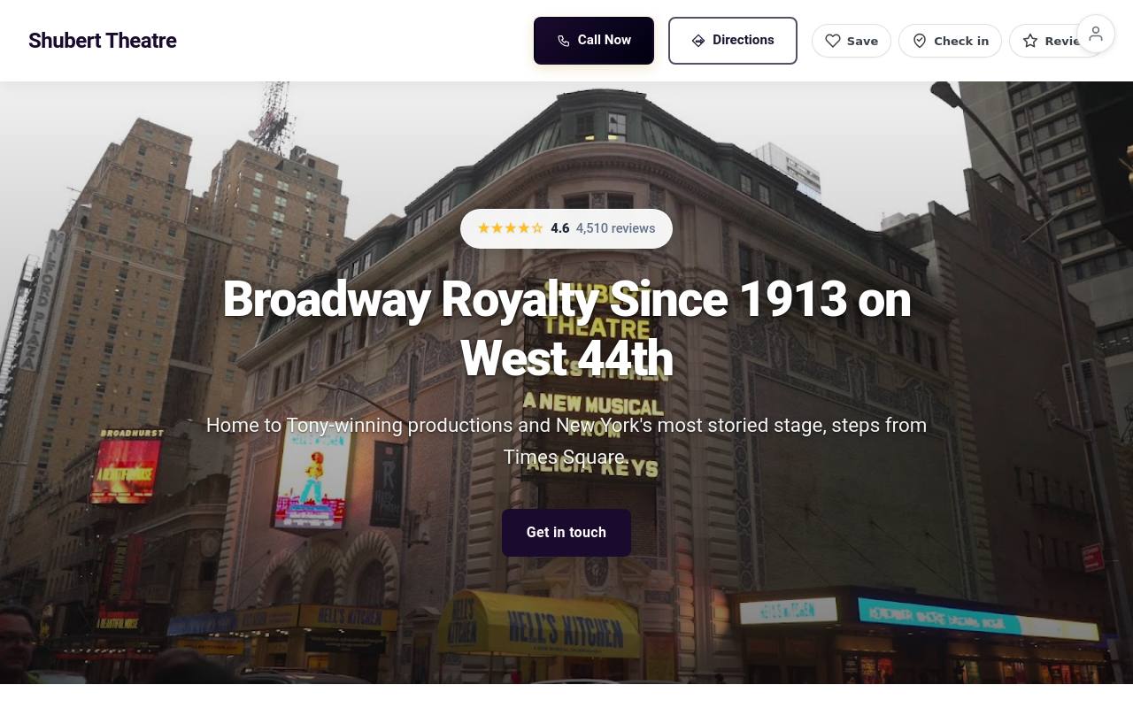 Preview of your live website