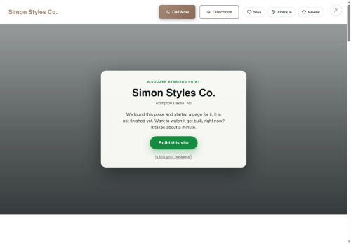 Preview of your live website