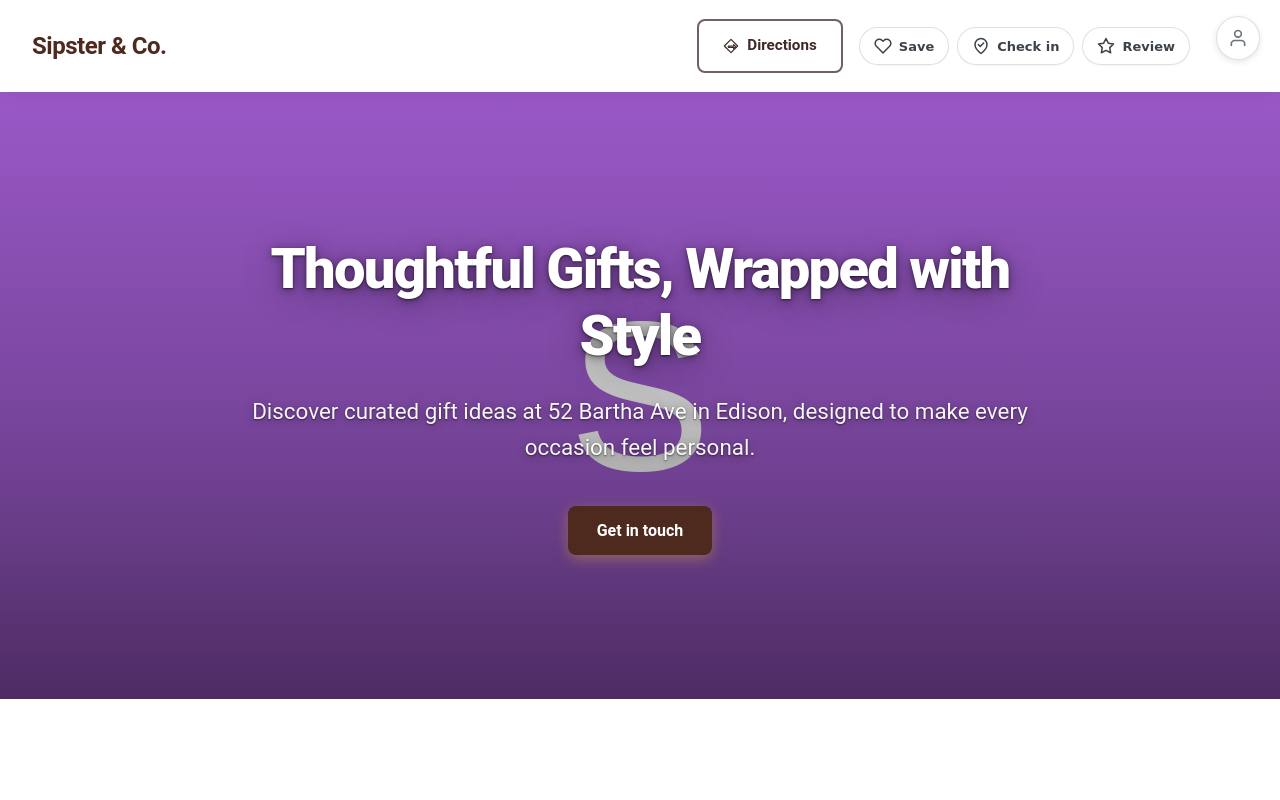Preview of your live website