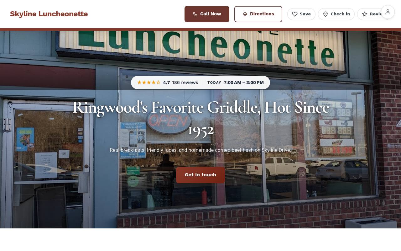 Preview of your live website