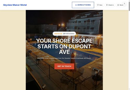 Preview of your live website