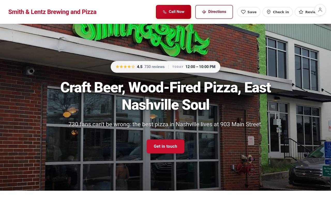 Preview of your live website