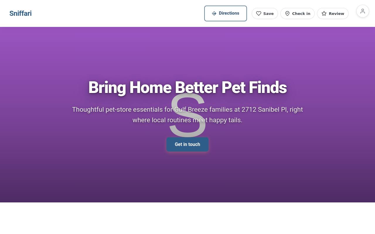 Preview of your live website